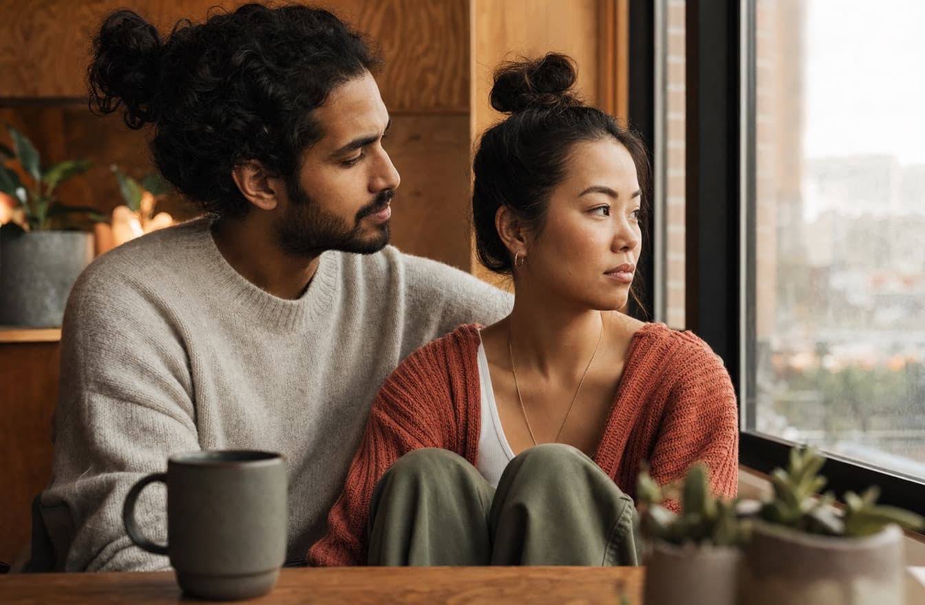 Couple reviewing signs that they may be right for each other.